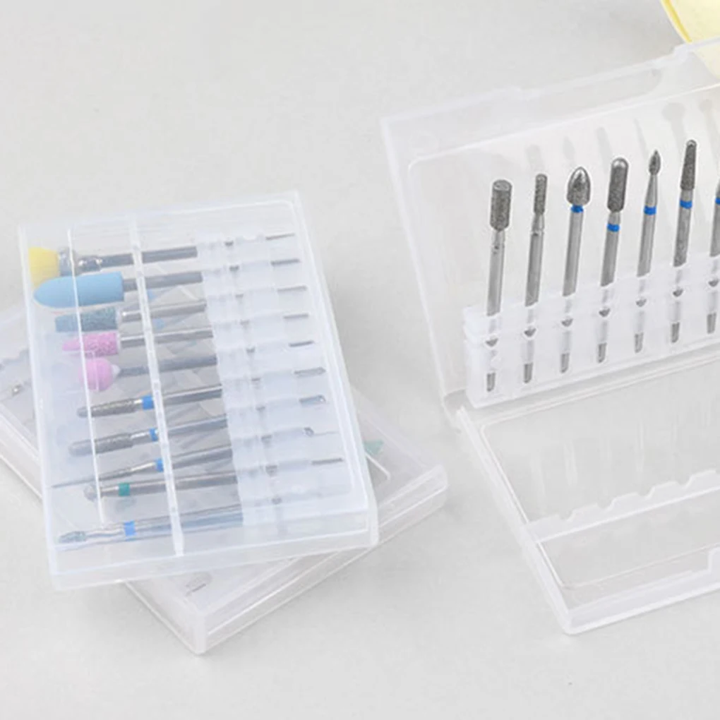 10pcs/set Nail Art Grinding Drill Bits Electric Manicure Machine Tips Brush Polishing Tools