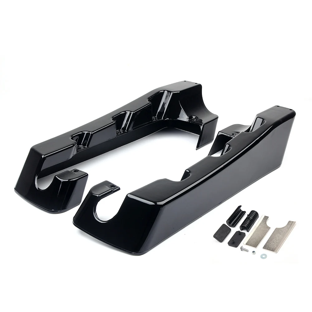 

Motorcycle 4" Stretched Saddlebag Extensions Fit For Harley Davidson Touring Electra Street Glide FLH FLT 2014-up