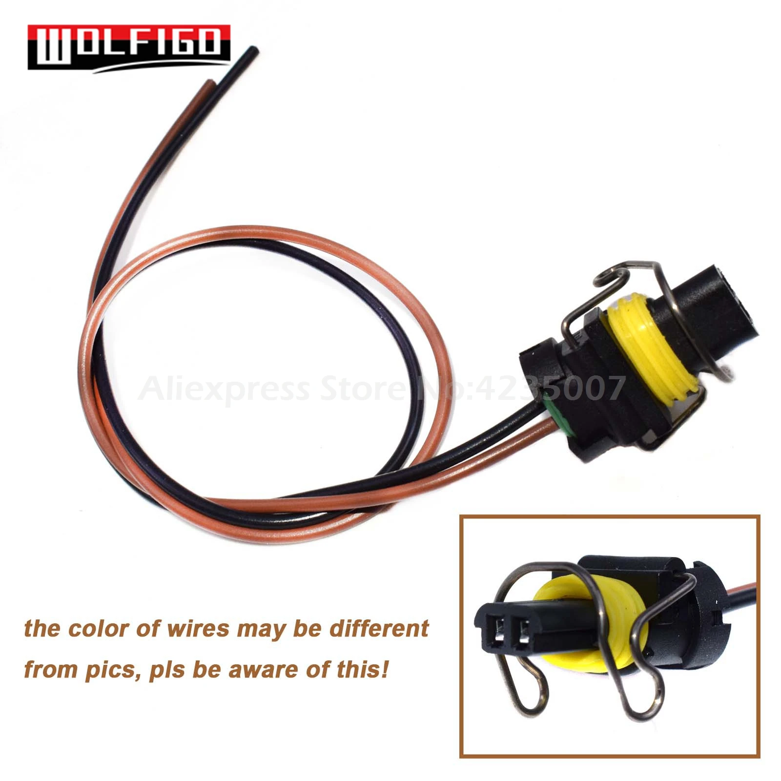 

WOLFIGO 1 / 2 / 4 / 8PCS For Ford 6.0L/6.7L/7.3L Diesel F250 F350 F450 G-M 6.6L IPR VGT Solenoid 2-way Pigtail Connector Harness