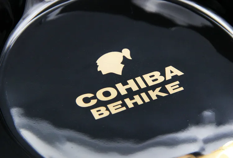 Gaoxiba металлическая пепельница 3 позиции снег плюс пепельница модная черная керамика пепельница A