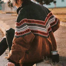 Women's 2021 winter new slim casual printed long-sleeved jacket cotton coat winter jacket women