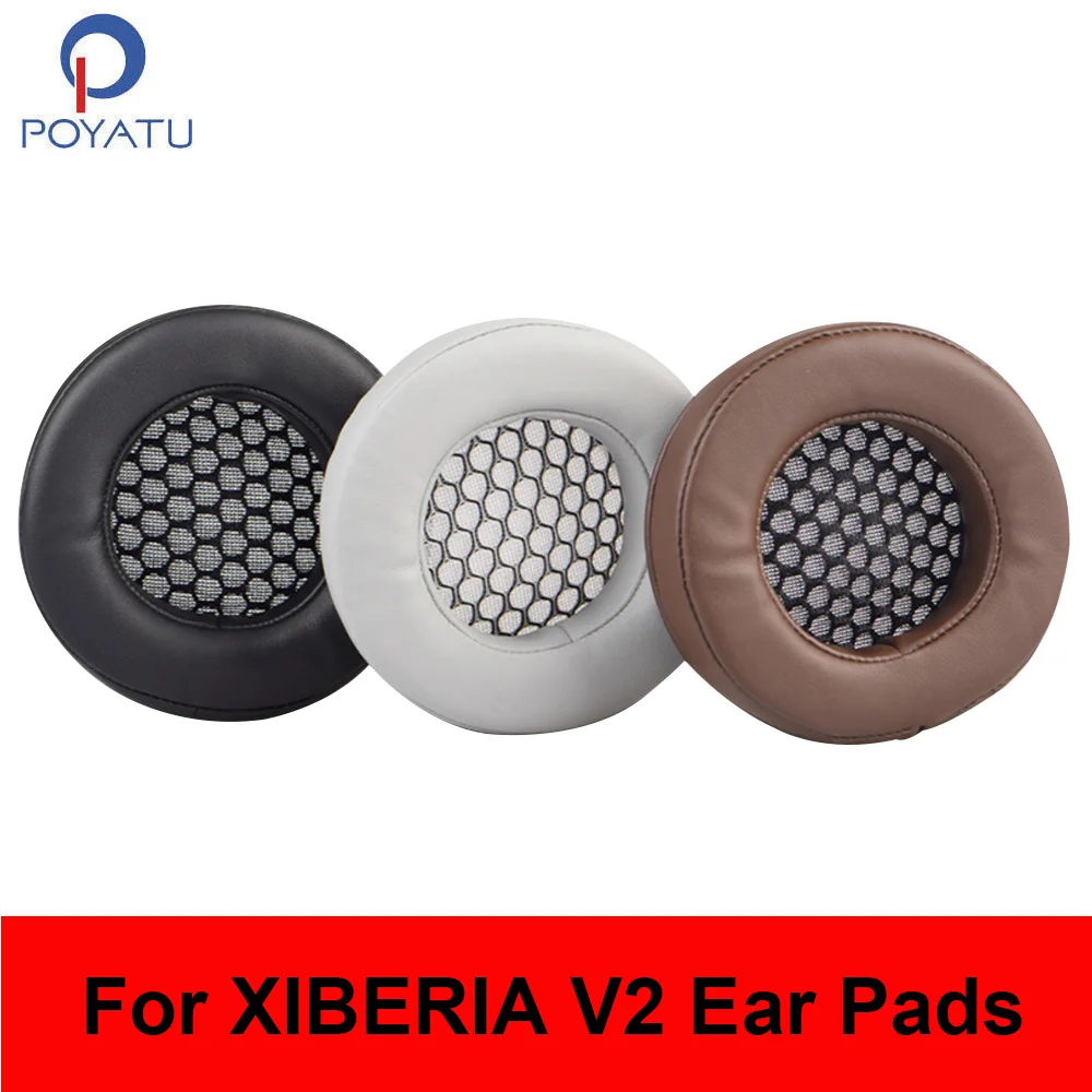 

POYATU Repair Parts Replacement Ear Pads For XIBERIA V2 Earpads Headphone Ear Pads Leather Earmuff Cushion Cover Accessories