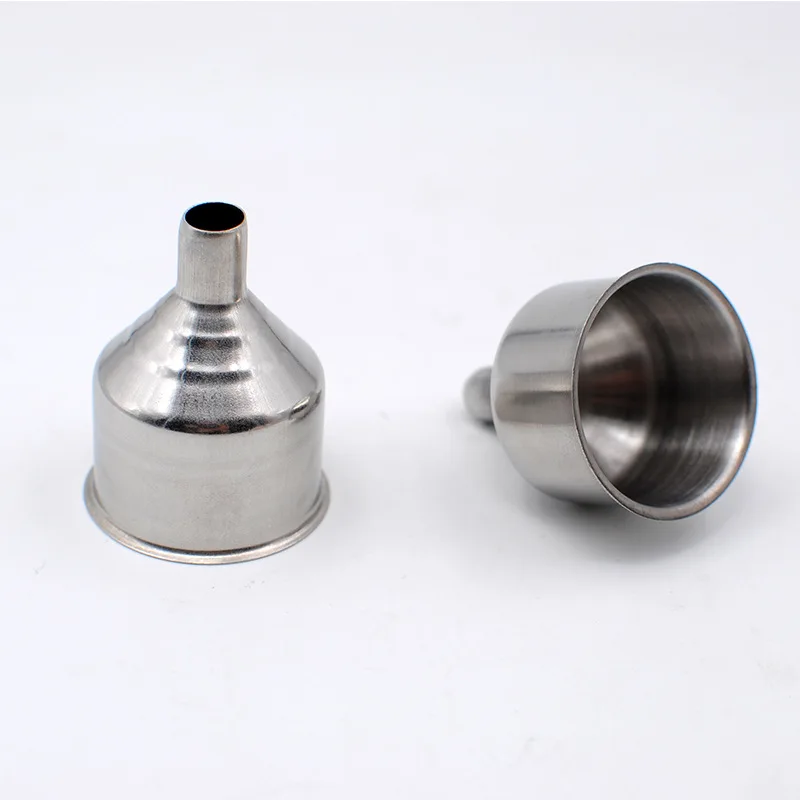 Big funnel Нержавеющая сталь чашка Воронка Из Нержавеющей Стали Хоппер кухонный инструмент колба хип виски спирт ликер металлический Подарочный мешок посуда для напитков 1 шт - Цвет: Big funnel