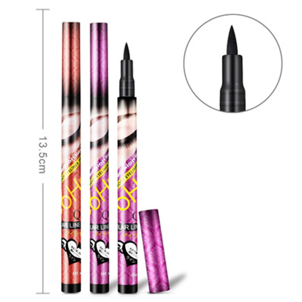1 PC Quick Dry Black Liquid Eyeliner Pencil No Blooming Waterproof Long Lasting  Eye Liner Pen  for Sexy Eyes Mother's Day Gift