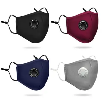 

Cotton Reusable PM 2.5 Face Mask Anti Dust Breathable Mouth Mascarillas Activated Carbon Filter Respirator with 2 Filter