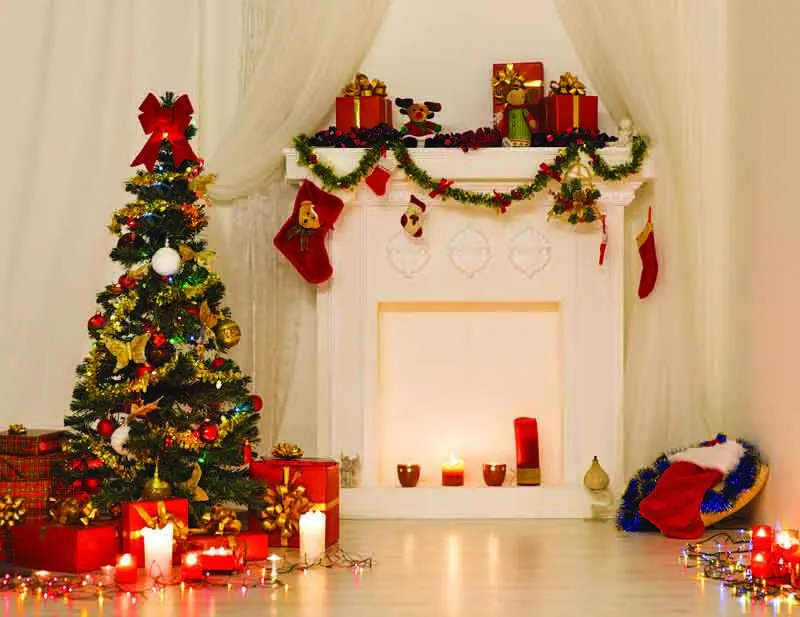 24 SHENGYONGBAO Vinyl Custom Photography Backdrops Prop Flower Wood Planks Christmas day theme Photo Studio Background DST-01 - Цвет: 24