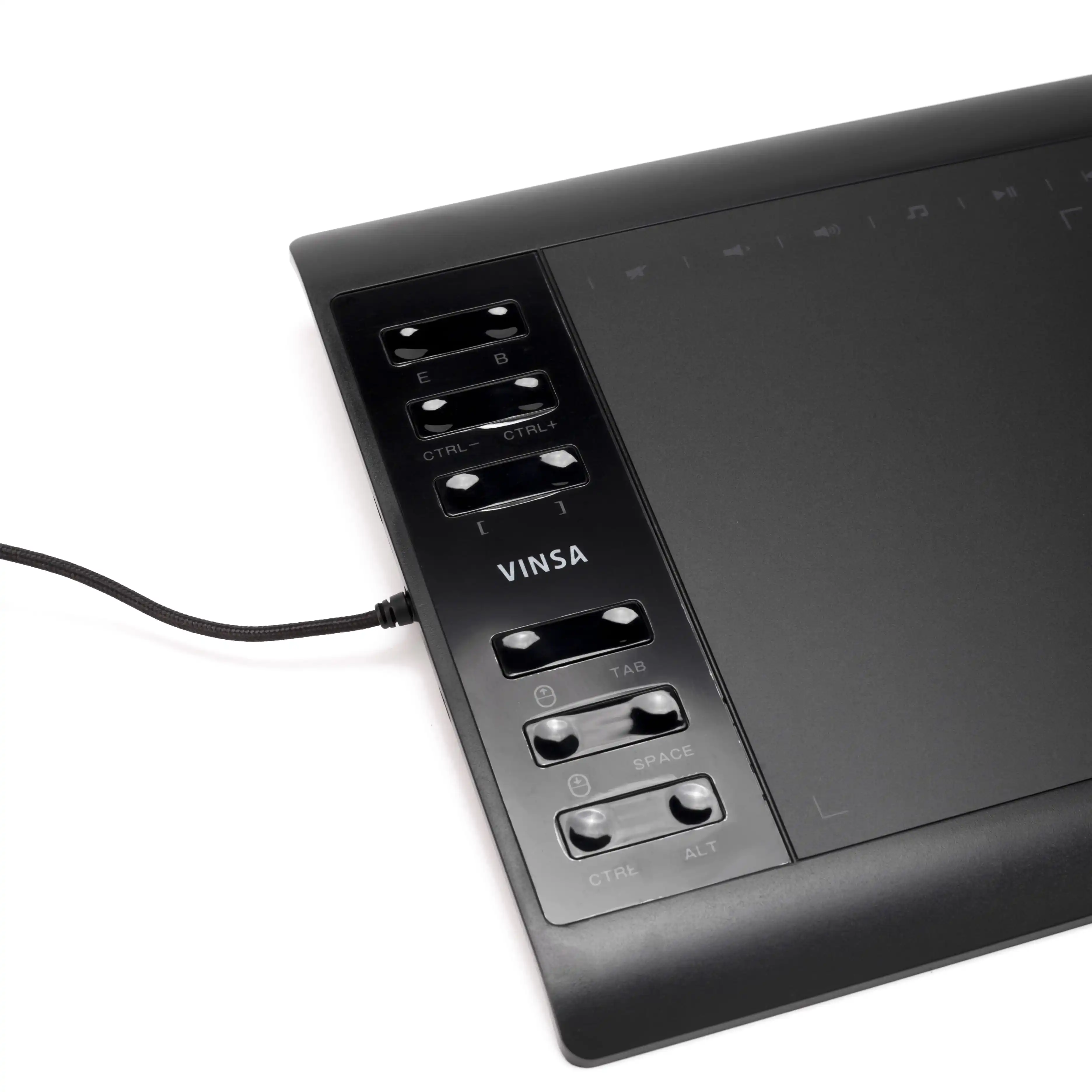 10x6" Professional Graphics Drawing Tablet 12 Express Keys 8192 Levels Battery-Free Stylus/8pcs Nibs/Pen Clip Support PC/Laptop - Image 2