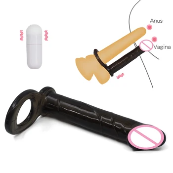 G Spot Cock Ring Strap On Dildo Double Penetration Anal Plug Butt Plug Strapon Dildos Vibrator Buttplug Sex Toys For Couples 4