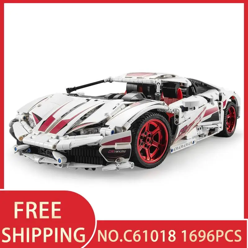 CADA LP610 RC супер гоночный автомобиль кирпичи совместимые технические Модели Строительные блоки Дистанционное управление автомобиль Гоночные Игрушки для детей