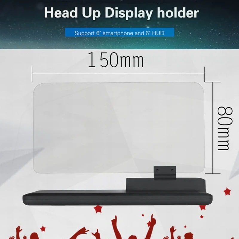 6 дюймовый держатель для мобильного телефона HUD H6 смартфона с навигацией GPS любых