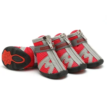 

Casual Snow Shoes Dog Clothes With Shoes Waterproof Dog Socks Rain Boots Leather Booties Dogs Shoes For Small Dogs CYS100U 3