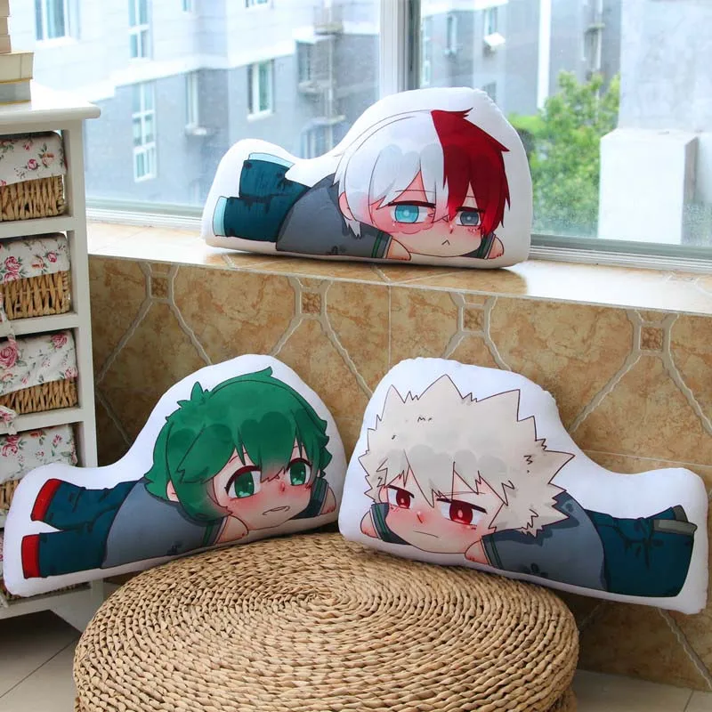 1 шт. 45 см мультфильм аниме Bakugou Katsuki Todoroki Shoto Midoriya Izuku Подушка плюшевая Boku my Hero