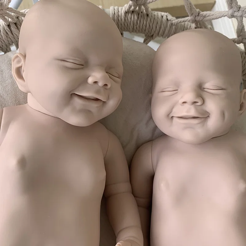 22Inch Bebe Reborn Doll kit Lifelike Newborn boy girl Full Silicone Vinyl Unpainted Unfinished Parts DIY Kit | Игрушки и хобби