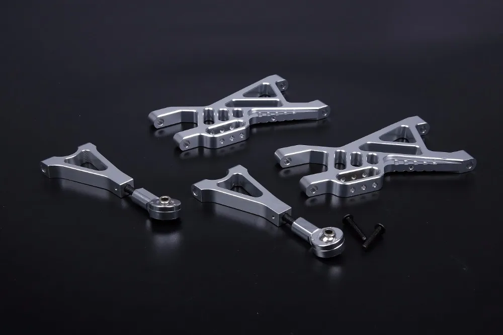 CNC Alloy FRONT AND REAR Suspension Arm Set for 1/5 Hpi ROVAN KM Mcd Gtbracing Baja 5b 5T 5SC RC CAR Parts