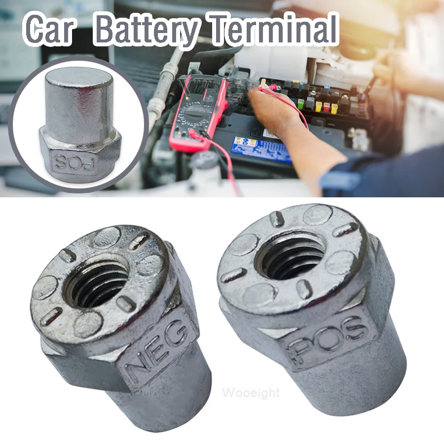 Terminal de Batería Universal Positivo ( ) y Negativo (-) para Autos con Terminal Superior Terminal de Batería Universal Positivo ( ) y Negativo (-) para Autos con Terminal Superior