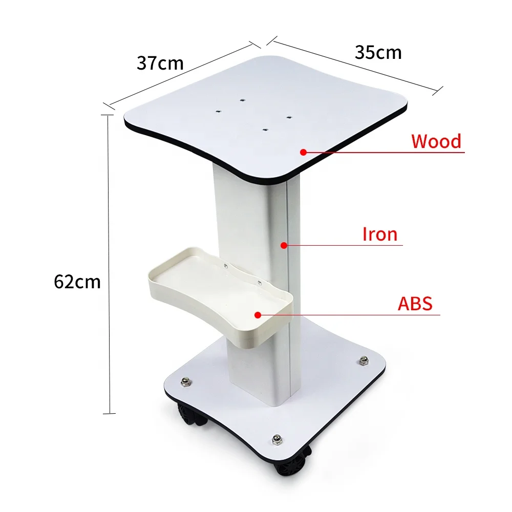 Профессиональная пластиковая тележка с колесами для 3D портативной HIFU косметической МАШИНЫ выставочный стенд