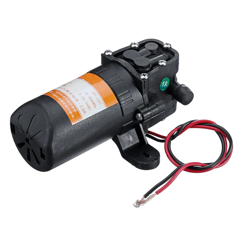 NEW DC 12V 70PSI 3.5L/min Agricultural Electric Water Pump Black Micro High Pressure Diaphragm Water Sprayer Pump Car Wash-0