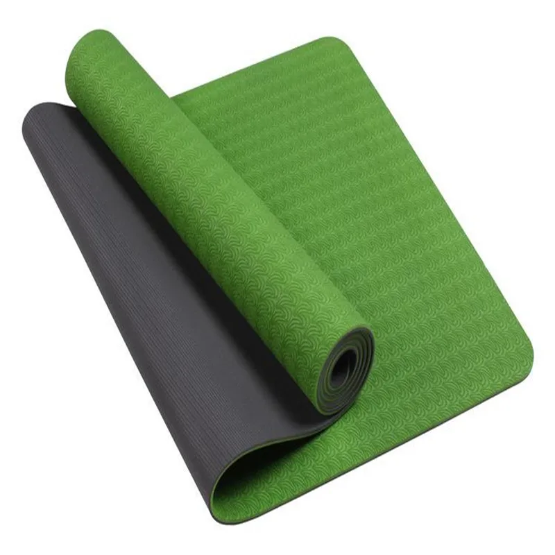 

Double Layer Double Color Lengthened 183 cmtpe Yoga Pad Tablet Support Yoga Beginners Exercise Mat Slip Mat