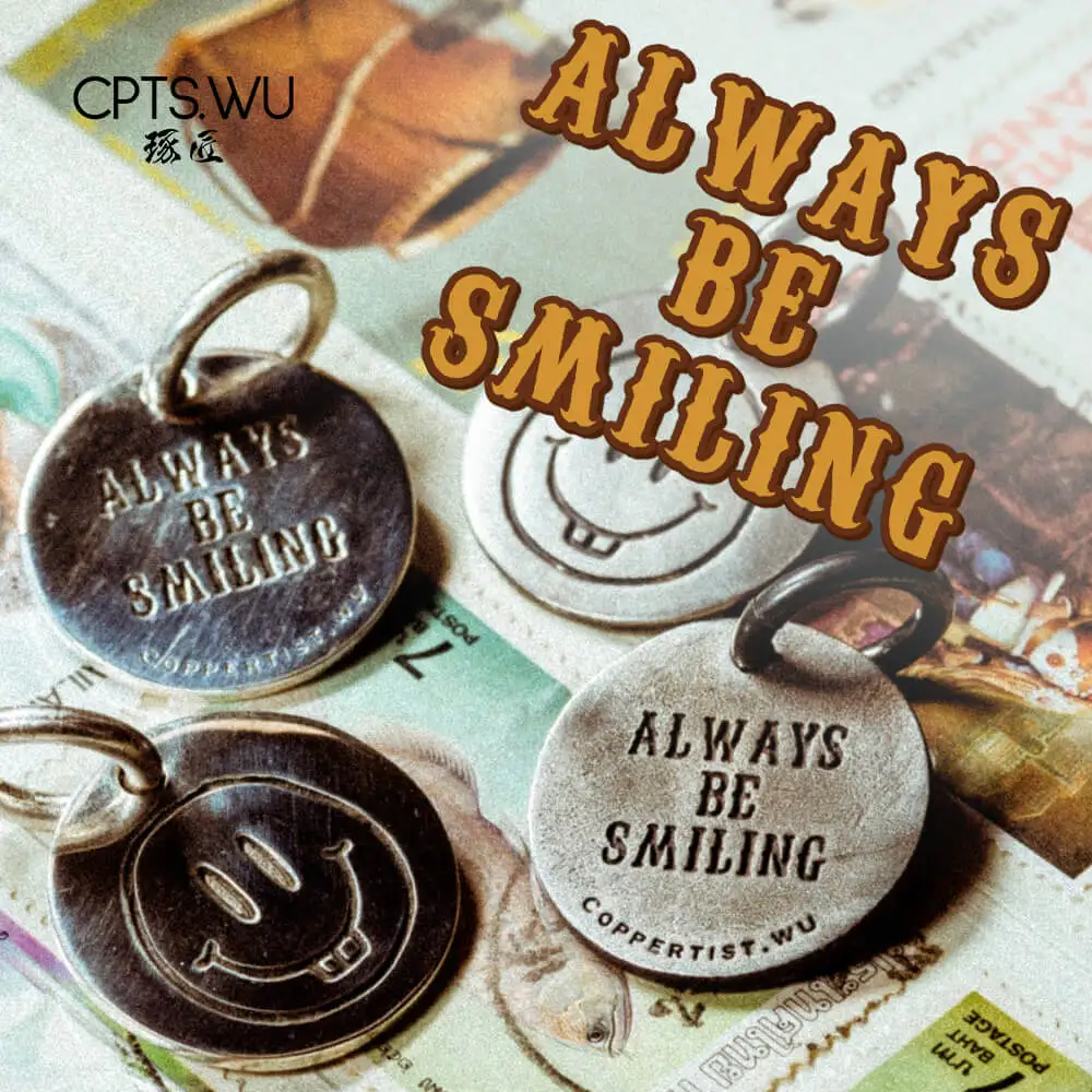 Брелок CPTS.WU Always Be Smile ручной работы милый брелок с изображением смайлика модель S925