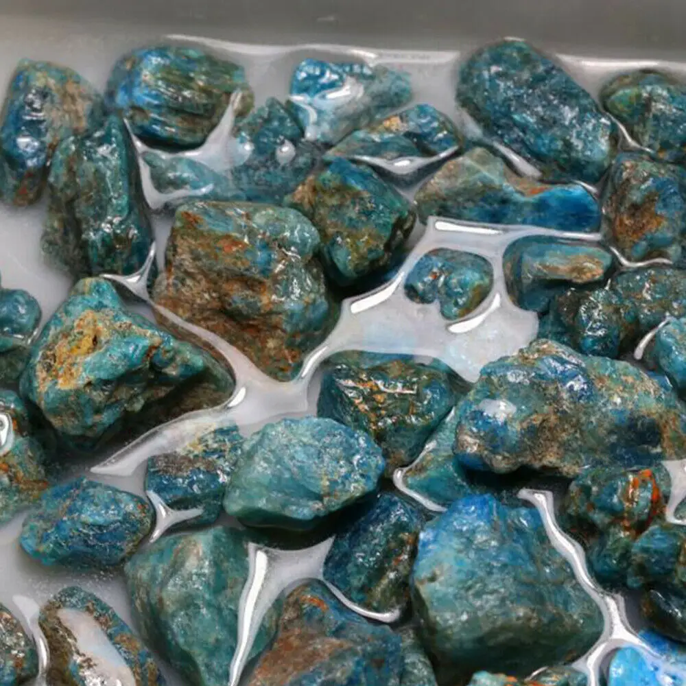 Mineral Apatite Stone For Sale 100g Natural Raw Blue Apatite