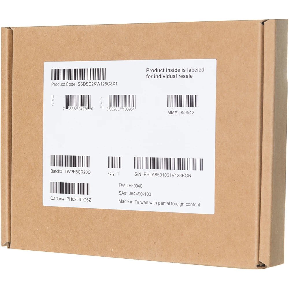 Накопитель SSD Intel Original SATA III 128Gb SSDSC2KW128G8X1 545s Series 2.5"