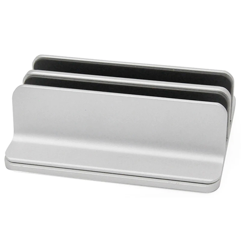

Double Slot Base Adjustable Thickness Aluminum Notebook Holder Double Space Stand Desktop Laptop Stand Vertical For Macbook Surf