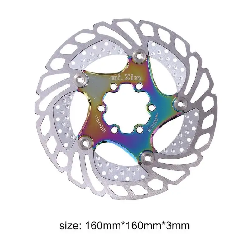 MTB велосипед многоцветный теплоотвод вращающийся диск ротора для 160-S1 Велоспорт