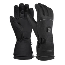 Зимние лыжные теплые перчатки с электрическим подогревом, теплые перчатки с 3 уровнями температуры, с ручным управлением, с питанием от батареи, теплые перчатки для катания на лыжах, велоспорта