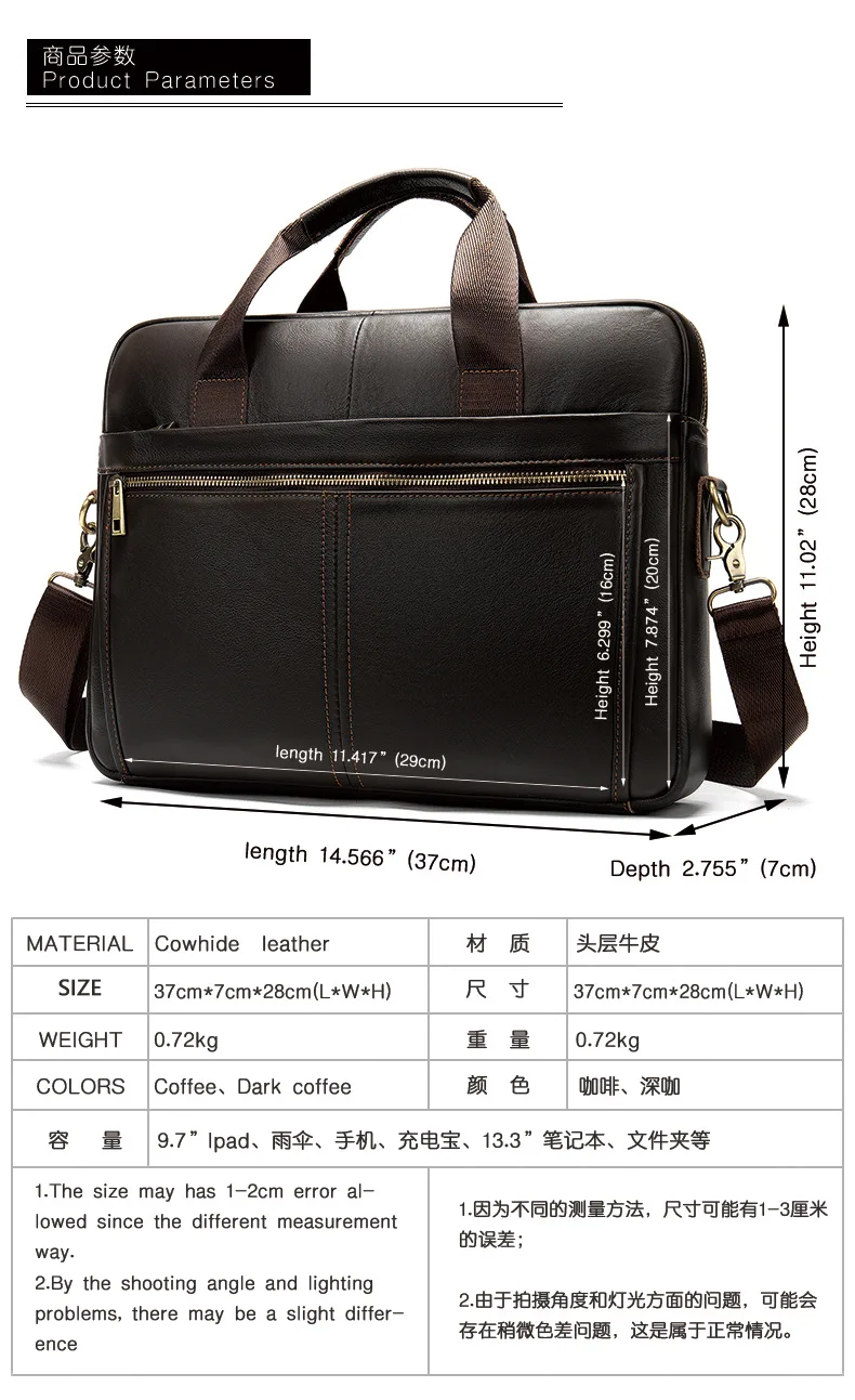 Мужской портфель из натуральной кожи, винтажная деловая сумка для ноутбука, модные сумки-мессенджеры, мужская повседневная сумка на плечо