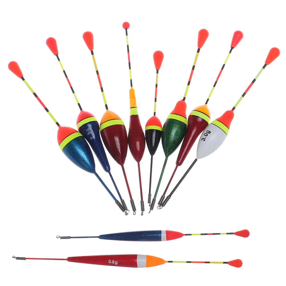 Juego de 2 unidades de flotadores de pesca de tamaño variado, palos de luz, Señuelos de Pesca flotantes, indicador de deslizamiento, herramientas de pesca de tubo de deriva