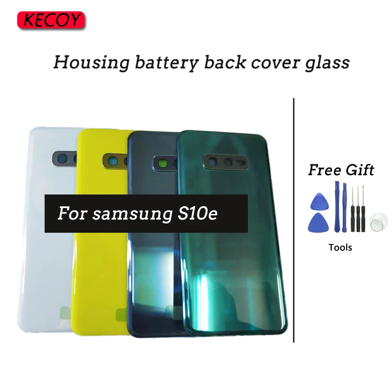 Сменный Чехол для Samsung Galaxy S10e задняя крышка батарейного отсека стеклянная с