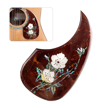 

High-grade Folk Guitar Pickguard Pick Guard with Decorative Flower Pattern for 40 Inch 41 Inch Acoustic Guitars