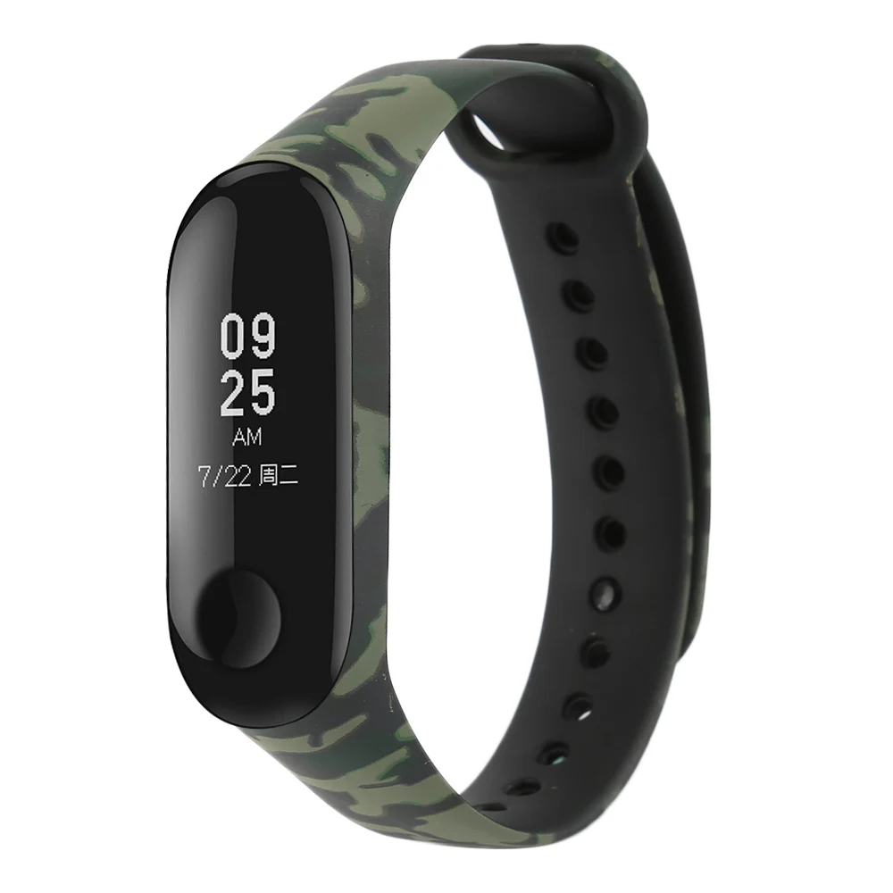 4 цвета ремешок на запястье для mi band 3 4 аксессуары замена силиконовый разнообразный ремешок на запястье для Xiaomi mi 3 4 Смарт браслеты - Цвет: show as photo
