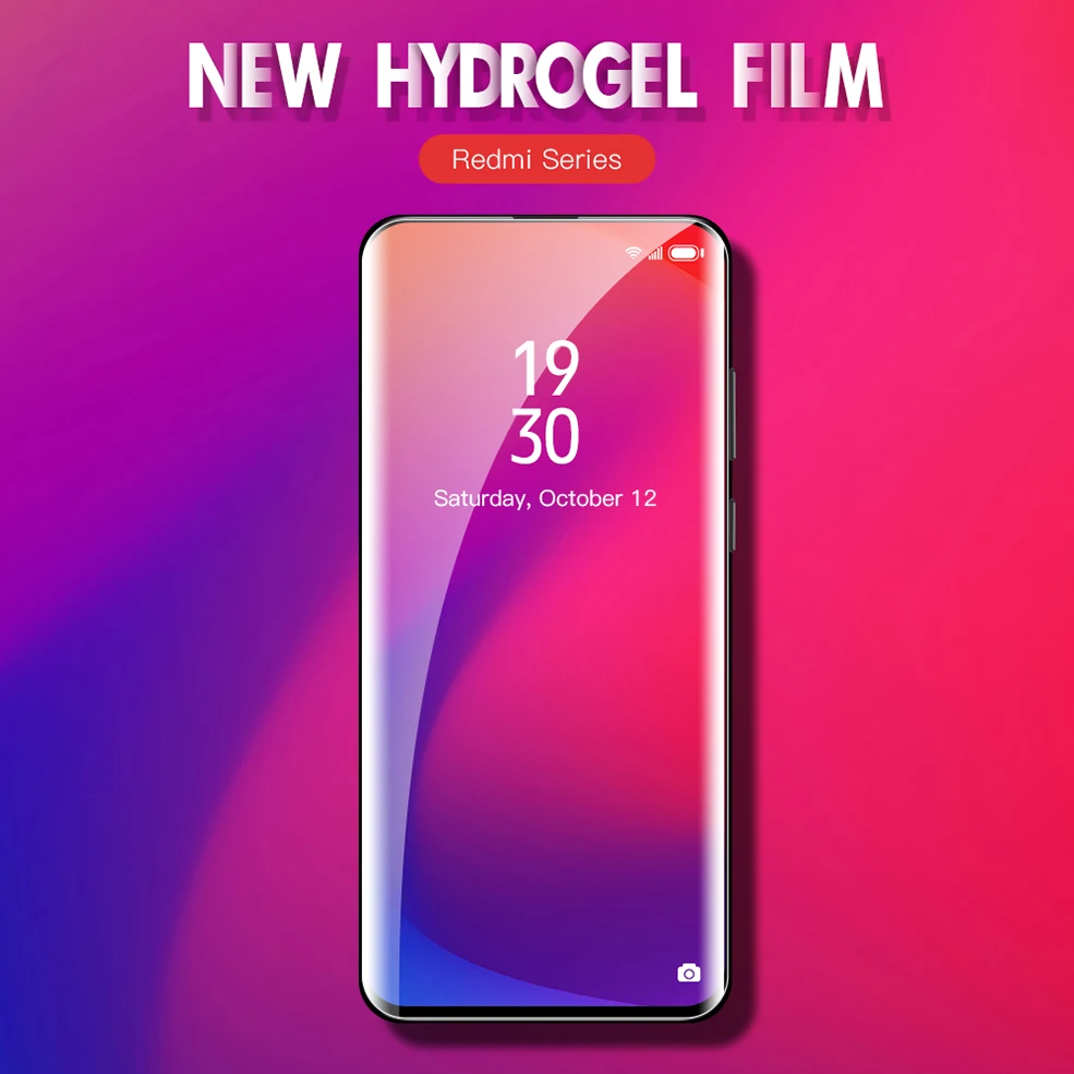 HD Hydrogel мягкая защитная пленка для экрана Xiaomi Redmi 7 7A 8 8A Note 9 Pro K20 K30 PRO Полное
