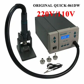 Cheap Original Hot Air Quick 861DW 1000W Rework Station Soldering Station With Air Gun Stand Nozzles BGA Tool Kit