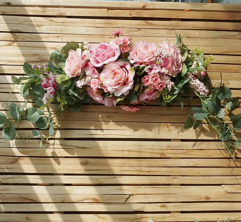 50/75 см Искусственный цветок столов в переговорной ряд цветов роз пионов в форме тюльпана от лист Свадебная вечеринка декора свадебного стола цветок runner