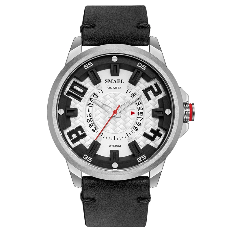 SL-9104 Silvery Мужские часы, модные светящиеся наручные часы, Лидирующий бренд, SL-9104, многофункциональные Кварцевые Светящиеся часы с календарем - Цвет: SL-9104 Silvery