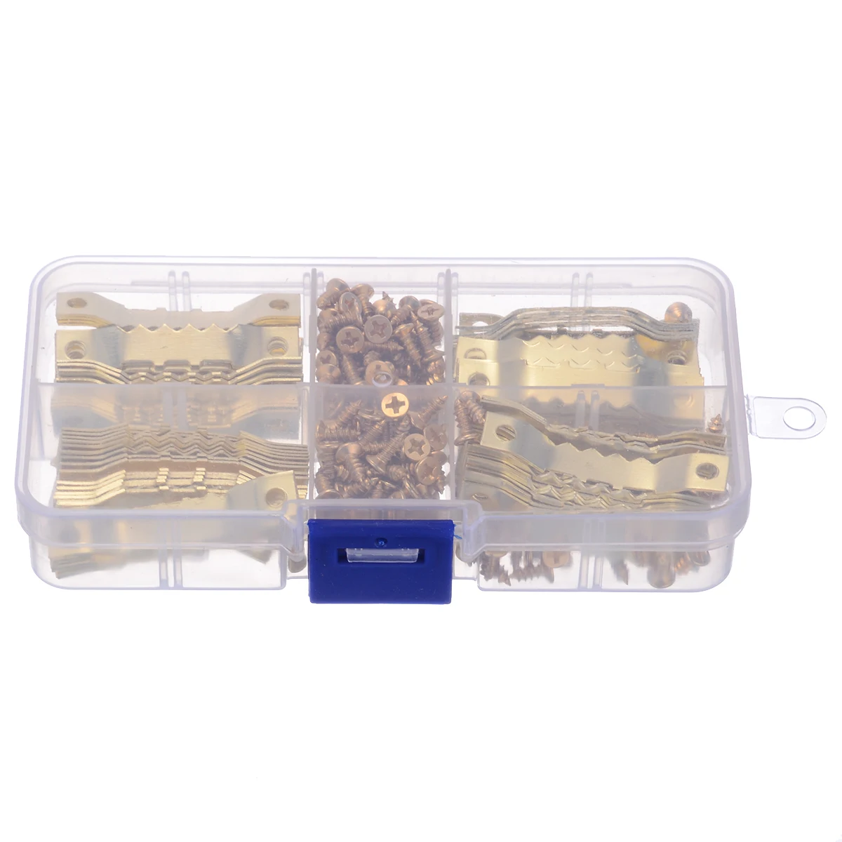 100 Sets 45*8mm Gold Saw Tooth Hangers Canvas Picture Frame Hooks + Screws Sawtooth Hangers High Quality PDTO