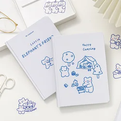 Happy Days – carnet de notes à couverture rigide 192P avec des amis, joli carnet de poche épais avec thème Animal de dessin animé, planificateur, agenda, cadeau 