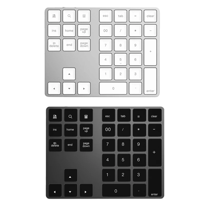 Bluetooth 3 0 Беспроводная цифровая клавиатура 34 клавиши для учета Теллер Windows IOS Mac OS