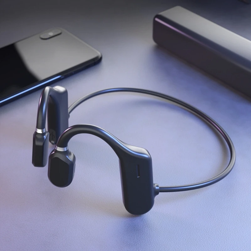 Bone Conduction Earhook Earphone Wireless Bluetooth 5 0 Open Headset Handsfree Calls Business Driving Stereo Headphone