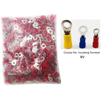 

1000PCS electrical connector for cable, wire crimp terminal round pre-lnsulated RV terminal (TO-JTK type) copper joints