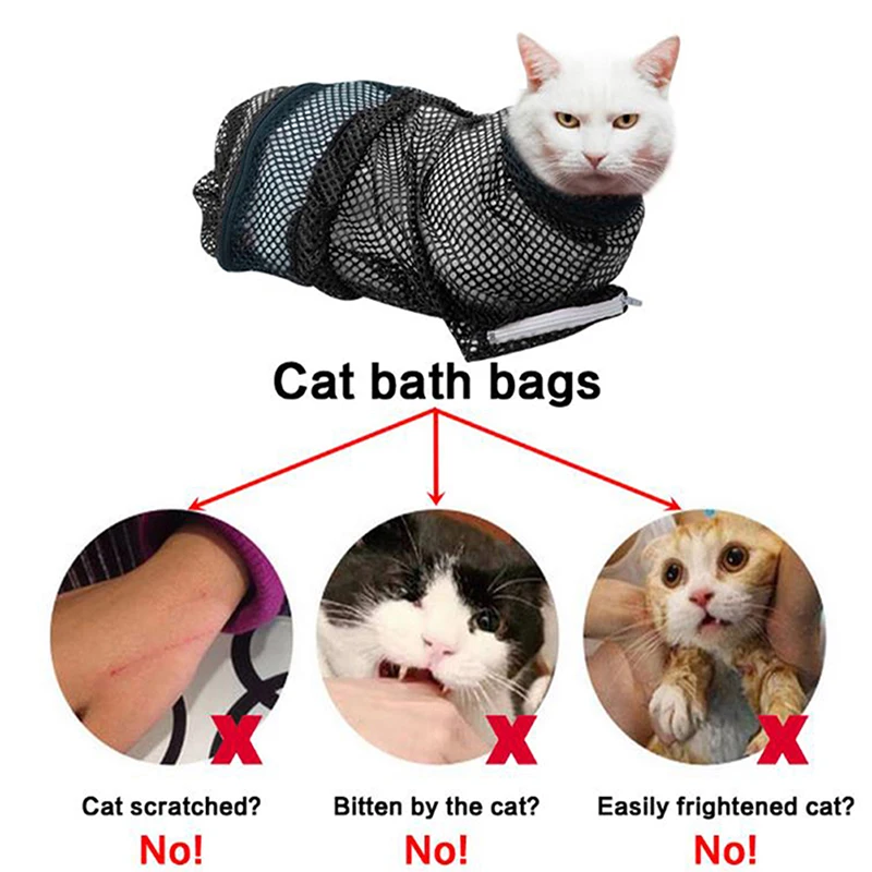 Полезная Сетчатая Сумка для ванны груминга кошек сумки мытья питомцев Подрезка