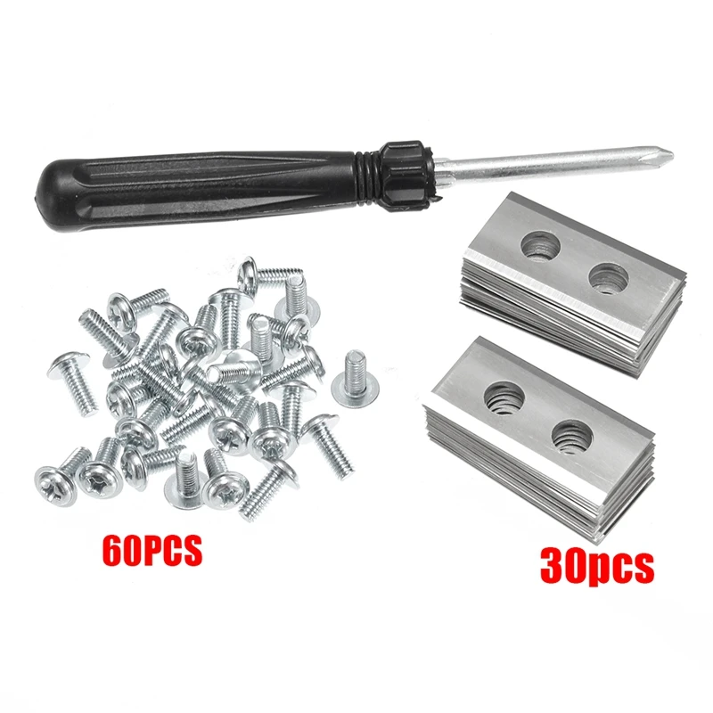 

30pcs 0.9pcs Spare Blade 60PCS Screw For Worx Landroid 0.9mm Mower Robot Screwdriver Screw Office Tools Screwdriver tool Set
