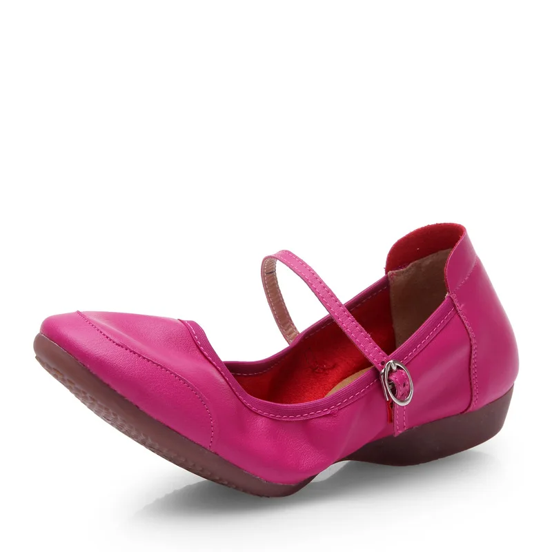 Buckles rose red Новинка, обувь для латинских танцев, Женская Профессиональная обувь для латинских танцев, обувь для международных танцев, мягкая подошва, танцевальная обувь для выступлений, женская обувь - Цвет: Buckles rose red