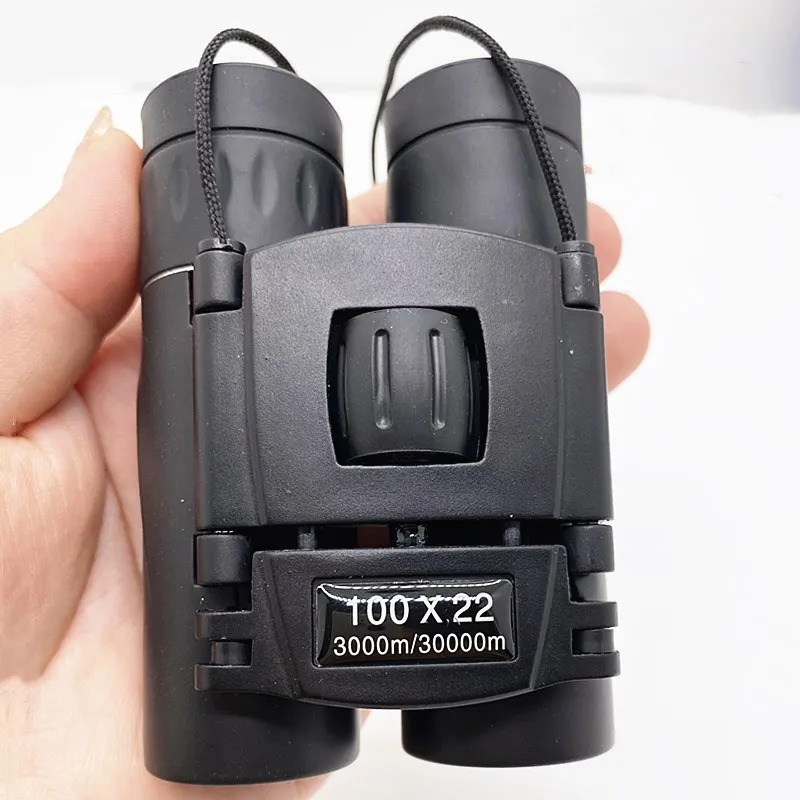 100x22 Miniature Telescope High Quality Powerful Foldable Binoculars
