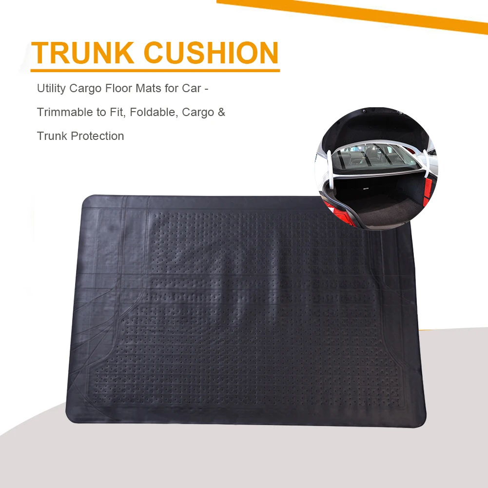 

120x80cm Large Size Trunk Mats Universal Car Rear Trunk Storage Mat Cargo Tray Trunk Protective Pads Mat Waterproof Car Foot Mat