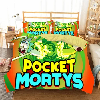 

Children Room Decor Comforter Bedding Sets Cartoon Character Bed Linen Set 100% Microfiber Quilt Cover Set Full Queen King Twin