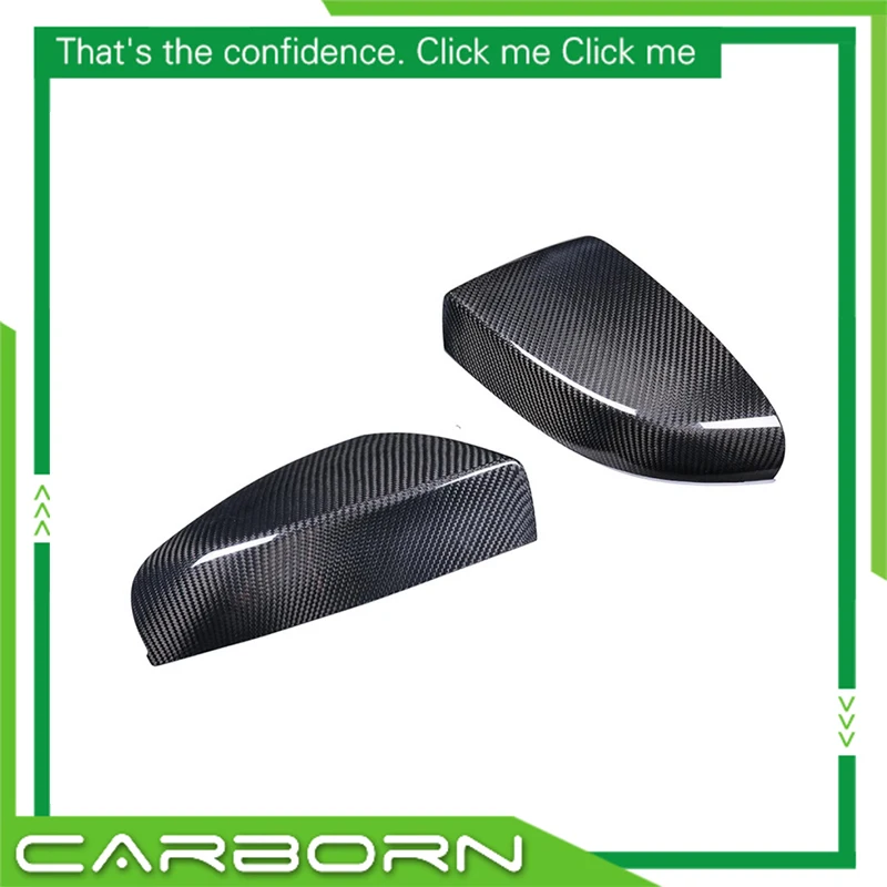 

Dry Carbon Fiber Rear View Mirror Cover ForMaserati Ghibli Quattroporte Sedan 2017 up Add on/ 1:1 Replacement Style Mirror Caps