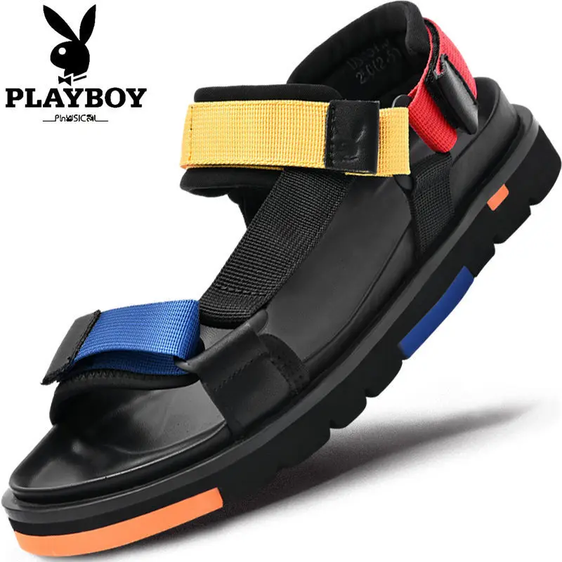 

PLAYBOY Sandals Men 2019 Summer New Style Men's Cool Fashion Casual Outdoor Open Toe Sandals